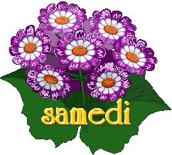 Gif animé Bon samedi fleurs